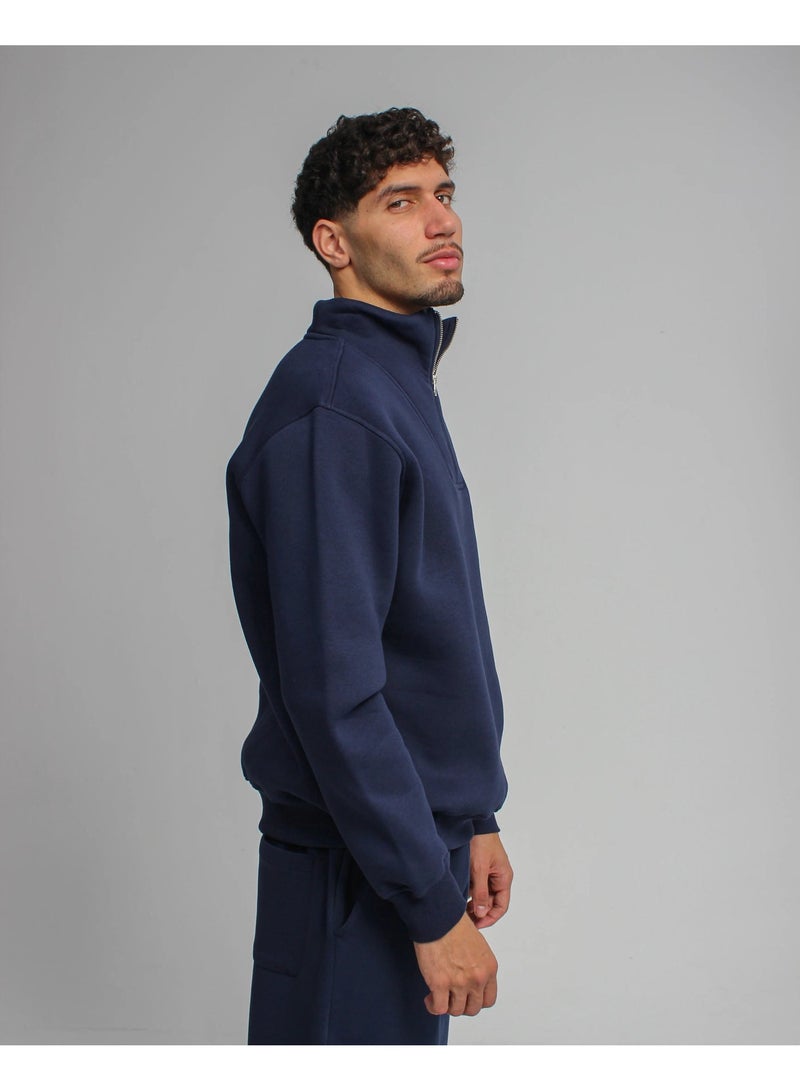 Basic Look Quarter zip Brushed Milton - Image 5